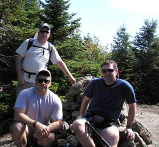 Fuzz, Tim, Anthony on Mt. Field