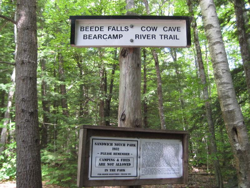 Israel.JPG - Tim, Danielle and Fuzz met Brian and Kathy at the Beede Falls trailhead to start the hike up Mt. Israel.