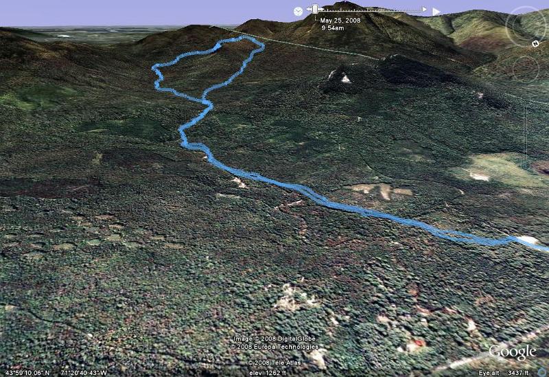 SquareLedgeTrack3.jpg - Almost the entire hike. In the end we covered around 8.5. miles on one of the nicest days we've hiked on in years.