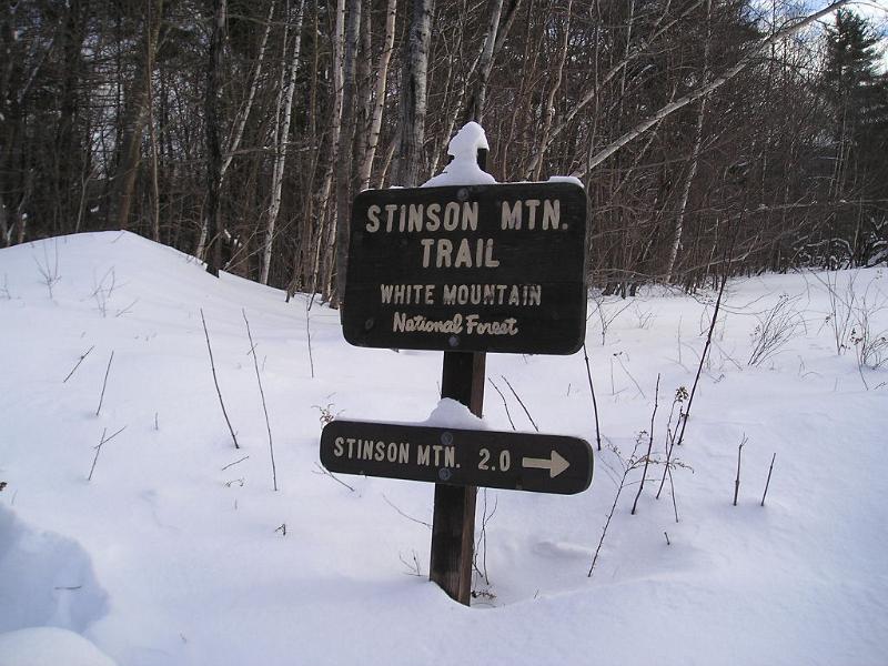 Stinson.jpg - We were heading up to the Woodstock Inn for the weekend and decided to do a snowshoe hike on the way.