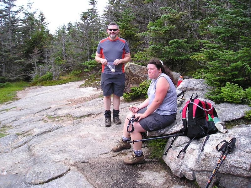 P7170008.JPG - Taking a snack break on the summit.