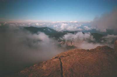 Mountains in the clouds