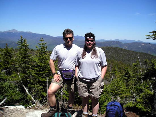 Tim and Danielle on Mt. Nancy