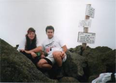 Danielle and Tim on top of Mt. Adams