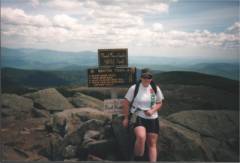 Danielle on the summit of Moosilauke