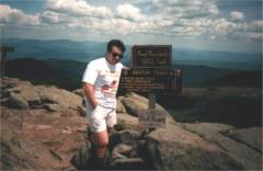 Tim on the summit of Moosilauke