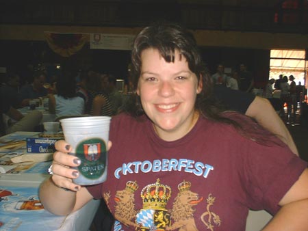 Danielle at the Oktoberfest
