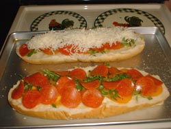 Cheese and pepperoni