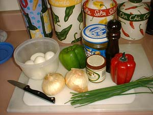 Potato Salad ingredients
