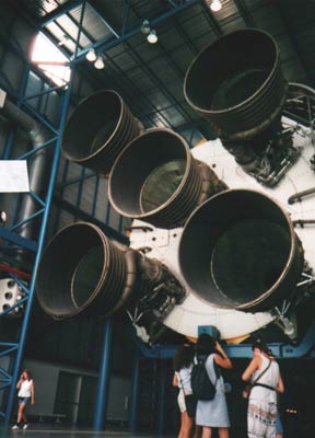 Back end of Saturn V